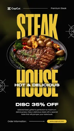 Steak House Instagram Story