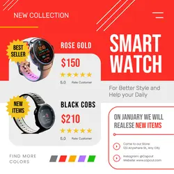 Smart Watch Electronics Instagram Post