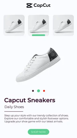 Shoes promotion with color option instagram story