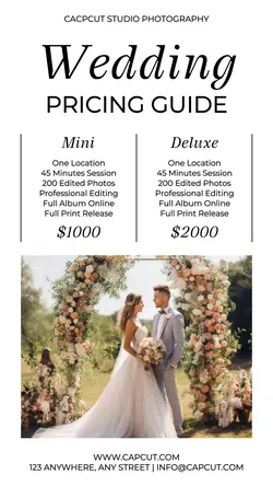 Other Wedding Pricing Guide Instagram Story