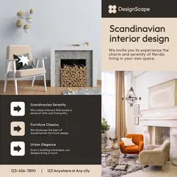 Interior design product display instagram post