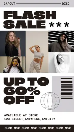 Flash Sale Apparel Instagram Story