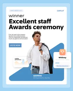 Business Excellent staff Display Minimalist