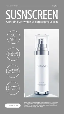 Personal Care Product Feature Minimalist Instagram Story