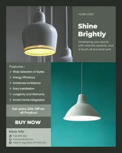 Modern Lamp Promotion Instagram Post