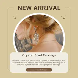 Earrings Jewelry Product Display Instagram Post