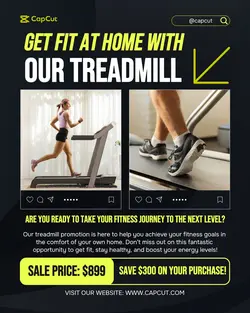 Electronics Treadmill Promotion Instagram Portrait