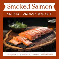 Smoked Salmon Promo Instagram Post
