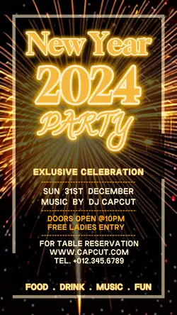 New Year Invitation Instagram Story