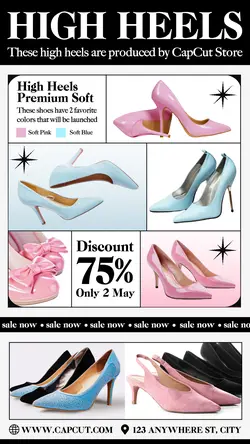 7 Multi-product Image Women's High Heels Shoes Promotion Instagram Story