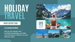 Green White Modern Holiday Travel Youtube Thumbnail