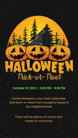 Trick or Treat Tiktok Post