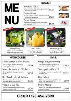 Menu Restaurant