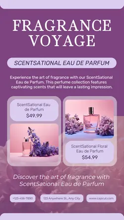 Purple Beauty Pricelist Instagram Story