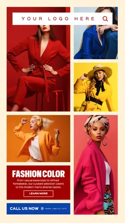 Fashion color product instagram story