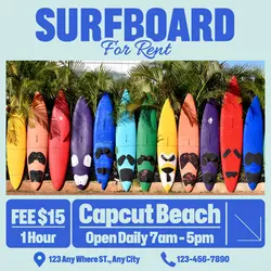 Sport Surfboard Rental Instagram Post