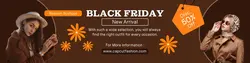Black Friday Fashion Promotion Linkedln Banner