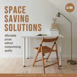 Relaxing Chair Table Promotion Instagram Post