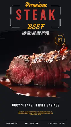 Foods & Beverage Beef Sales Promotion