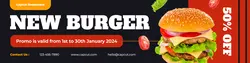 Burger Promotion LinkedIn Banner