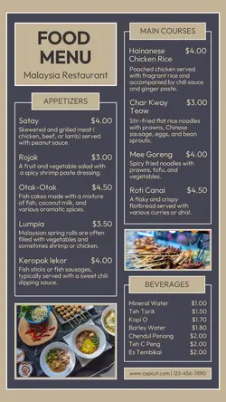 Food Brazilian Food Menu Instagram Story