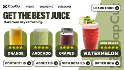 Food Juice Promotion Twitter Post