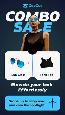 fashion vest product display instagram story