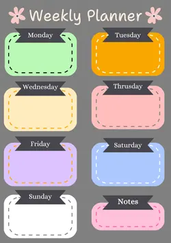 Non-marketing Weekly Planner