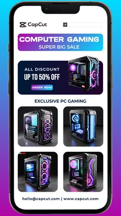 Gaming Computer big sale Instagram Story