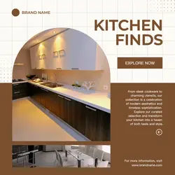 Household Furniture - Brown Beige Kitchen Finds