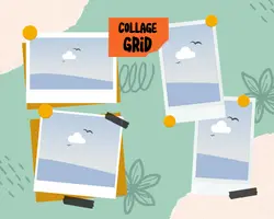 Non-marketing Photo Collage with Organic Shape