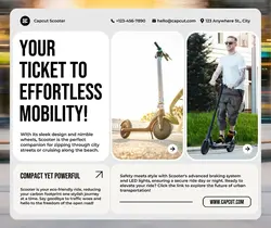Electronics Scooter Product Display Facebook Post