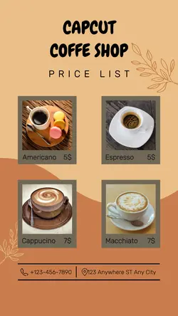 Coffe Price List