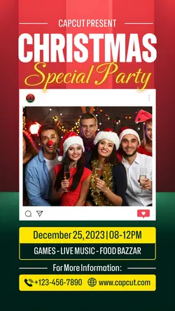 Christmas Event Special Party Instagram Story