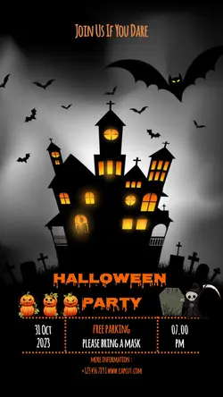 Halloween Party In Instagram Story