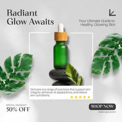 Natural Skincare Promotion Instagram Post