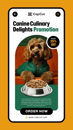 Canine Culinary Delights Promotoin UI Style Story