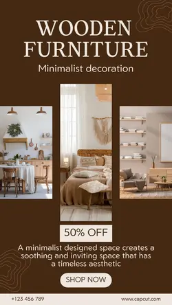 Wooden furniture sales promotion