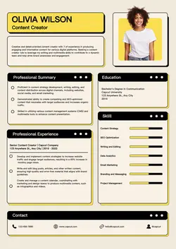 Business Resume Content Creator