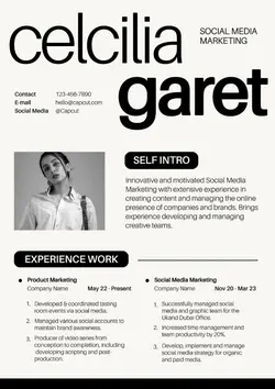 Non-Marketing Resume White Minimalist