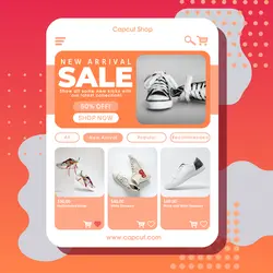 Shoe Fashion New Arrival Sale Poster