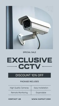 Electronic CCTV Camera Sale Instagram Story
