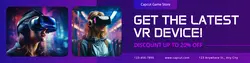 Virtual Reality Device Promotion LinkedIn Banner