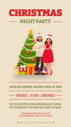 Christmas Night Party Instagram Story