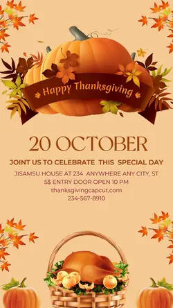 Thanksgiving For Instagram Story Post