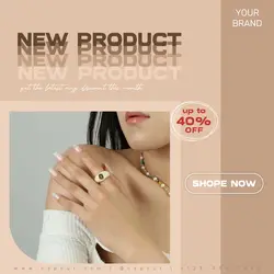 New Product Ring Discount Instagram Post