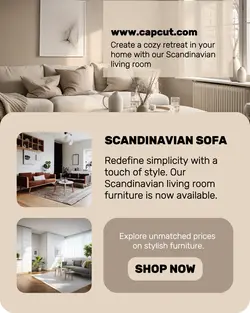 HOUSEHOLD SCANDINAVIAN SOFA DISLAY