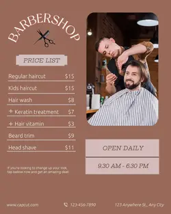 BARBERSHOP DIPSPLAY PROMOTION INSTAGRAM PORTRAIT