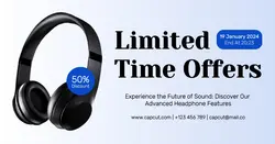 Electronics Limited Time Offers Headphone Promotion Facebook Ads