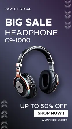 Big Sale Headphone Instagram Story